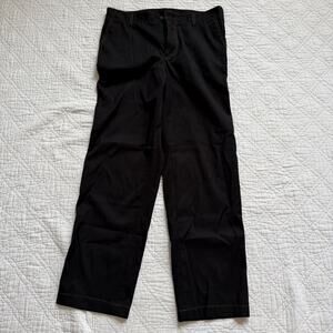 8 Seconds Contrast Stitch Relaxed Straight Pants Black Size 82 cm (32 in)